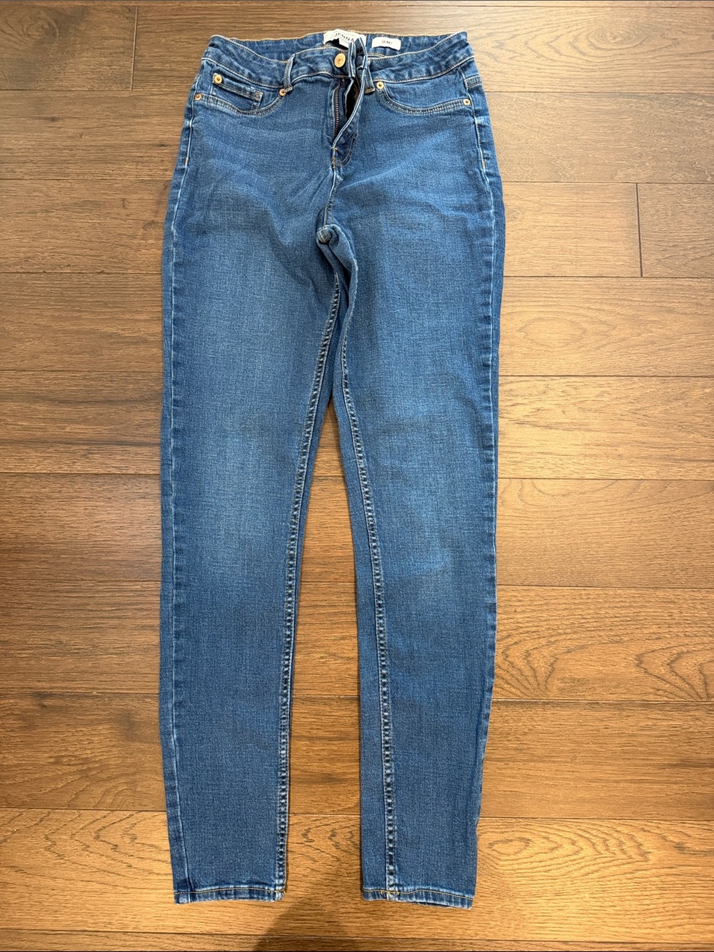 New Look Tall Blue Lift & Shape Jenna Skinny Jeans Size 8 - C34-124